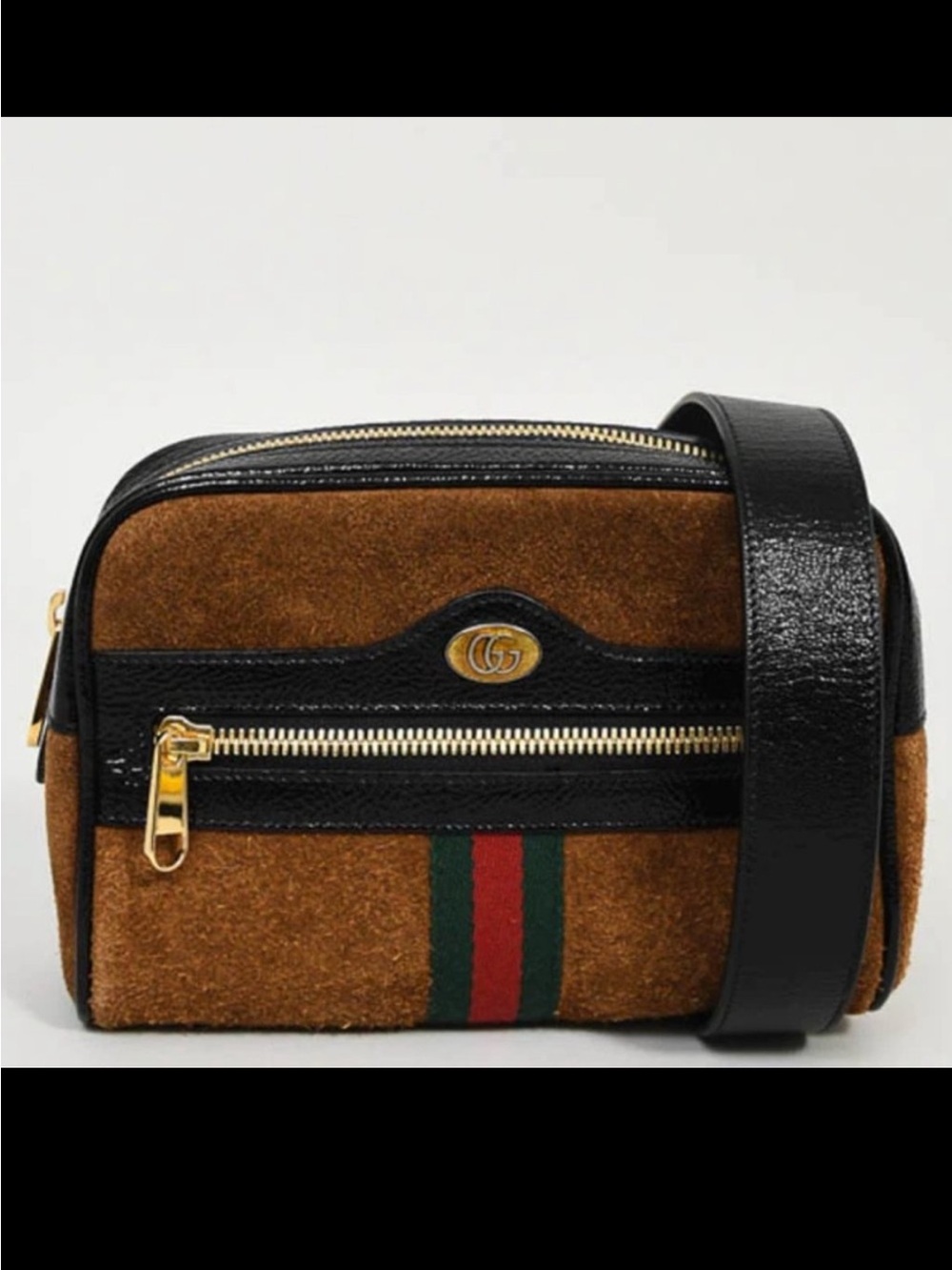 Gucci Brown GG Suede Belt Bag